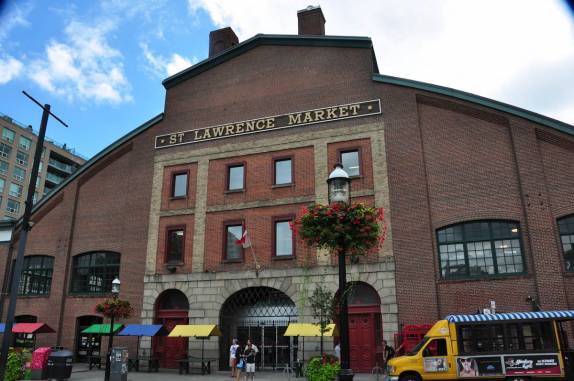 O charmoso prédio do Mercado, em Toronto, no Canadá